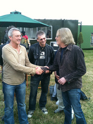 FM with Scott Gorham backstage at Download Festival 10 June 2011