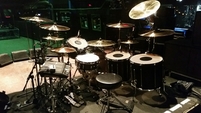 FM - drums all set up - Pratteln - 16 Nov 2015