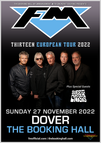 FM + Sweet Crisis - Dover Booking Hall 27 Nov 2022 - poster