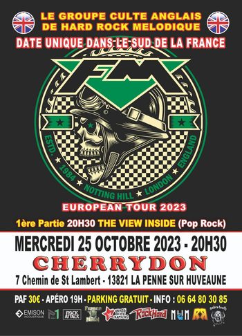 FM live at Marseille Cherrydon 25 Oct 2023 poster