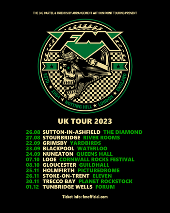 FM 2023 UK tour dates poster