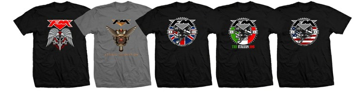 FM T-shirts - album covers and biker skull