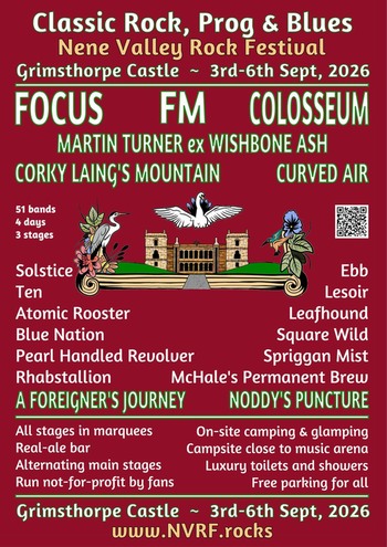 FM headline Nene Valley Rock Festival on 4 Sept 2026 - festival poster