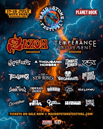 Maid of Stone festival line-up poster 17-19 July 2025